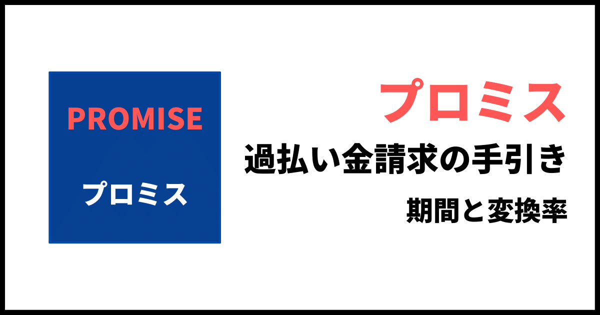 プロミスの過払金請求のやり方と返還率